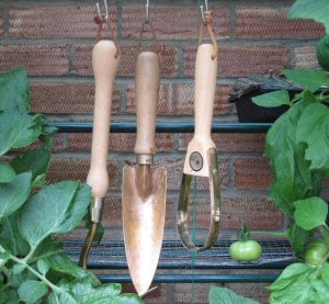 copper garden tools