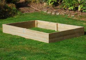 6ft x 4ft Wooden Raised Bed Kit