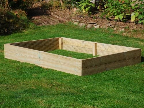 6ft x 4ft Wooden Raised Bed Kit