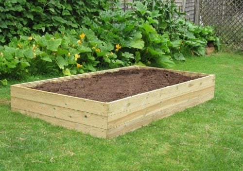 8ft x 4ft wooden raised bed