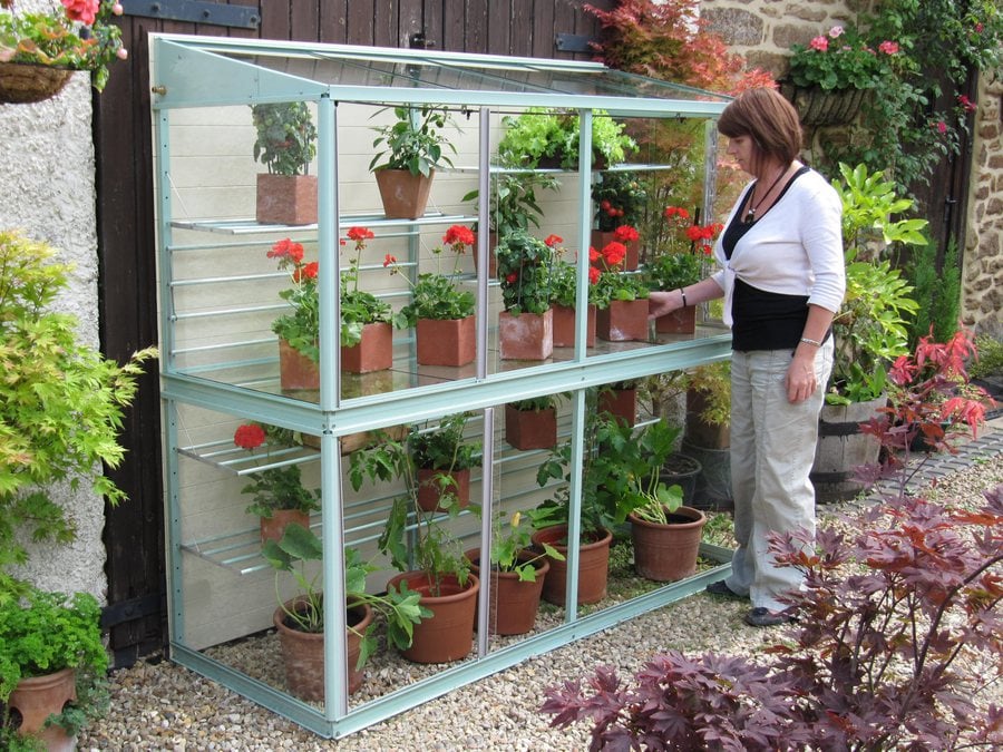 Hampton-D 6' 5" mini greenhouse | Access Garden Products