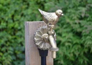 brass colour Wren ornamental garden tap