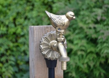 Wren ornamental garden tap brass colour