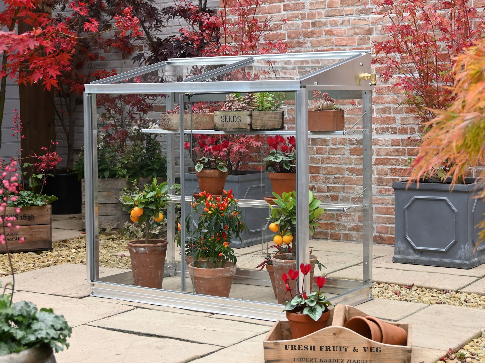 AB2 growhouse with no louvre vent