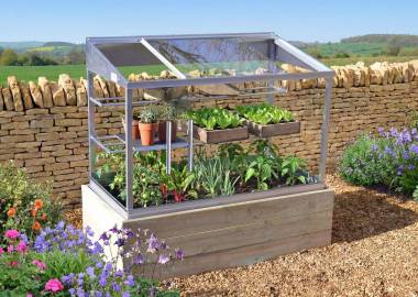 4ft Half Growhouse and Raised Bed