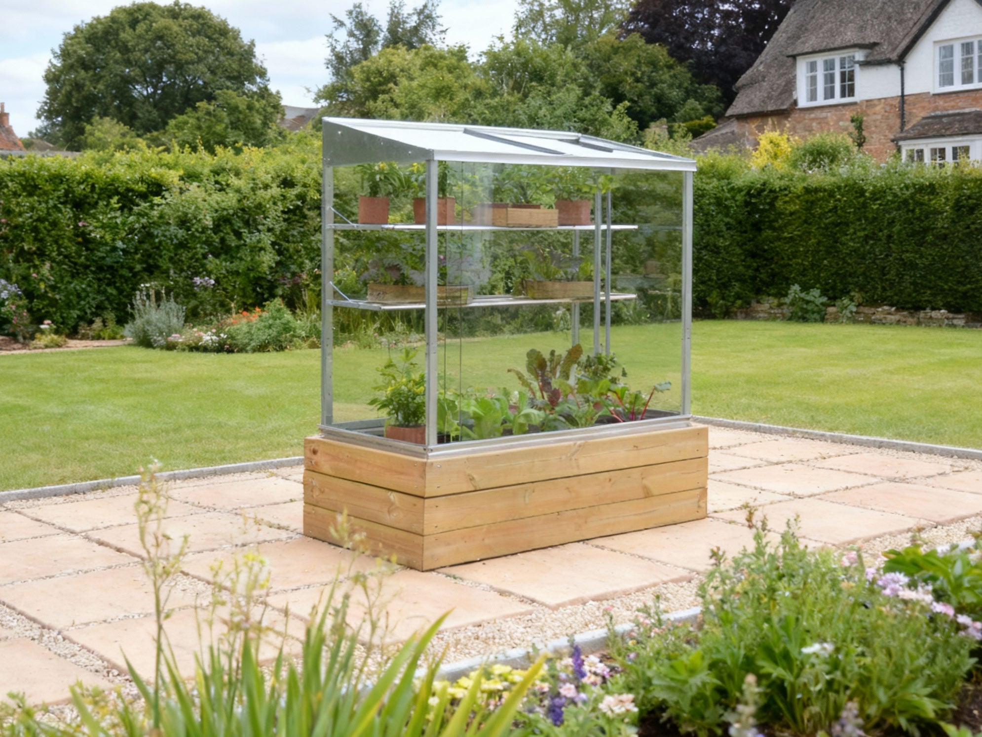 FB4 Midi growhouse on wooden base