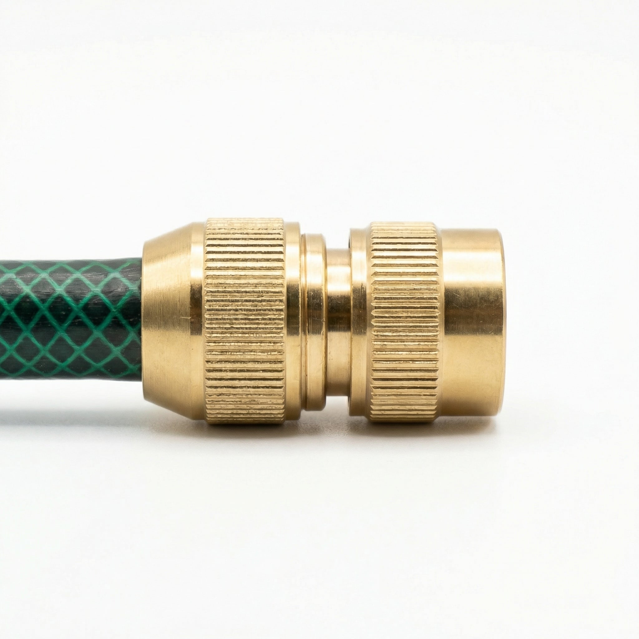 Brass snap connector with stainless steel ball bearings