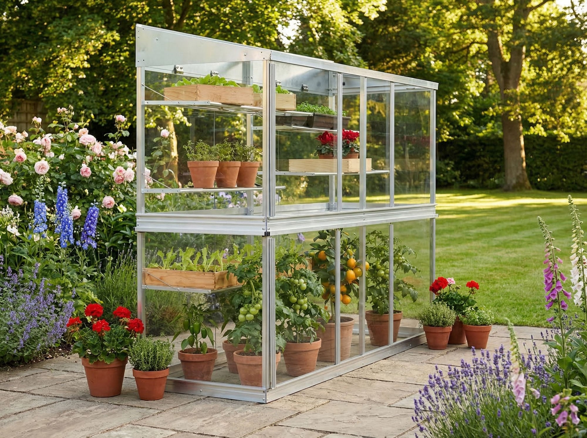 SBG 6 foot long aluminium growhouse