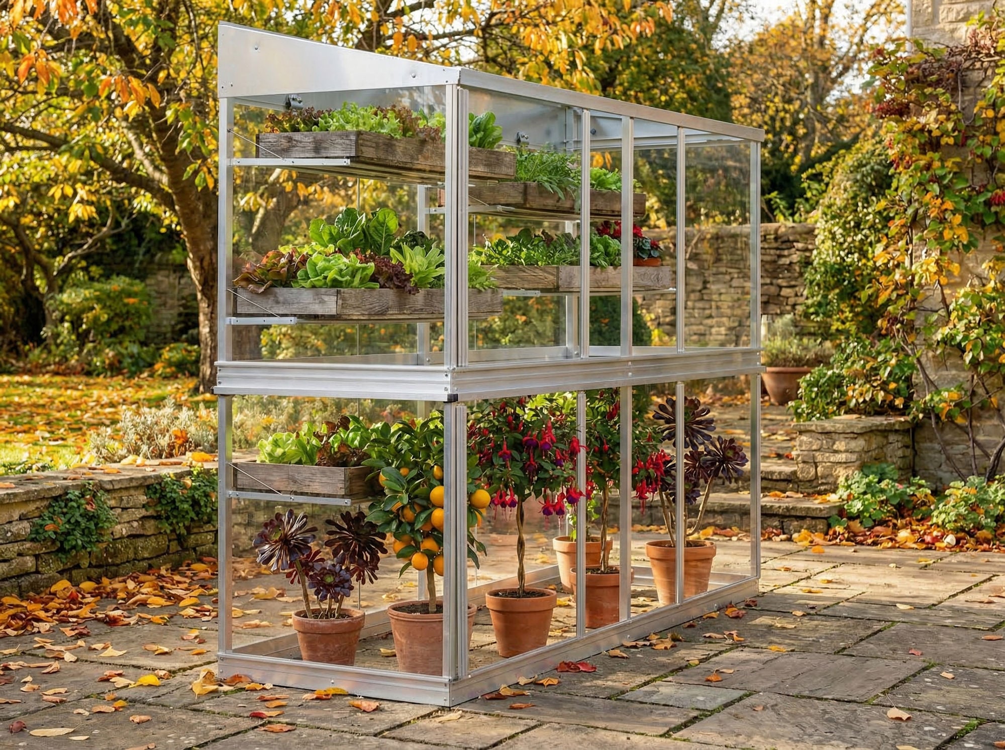 SBG 6ft long growhouse in autumn