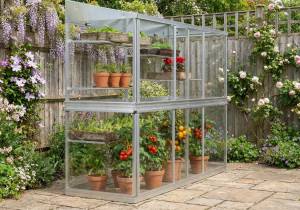 6 ft / 1.8m long aluminium growhouse