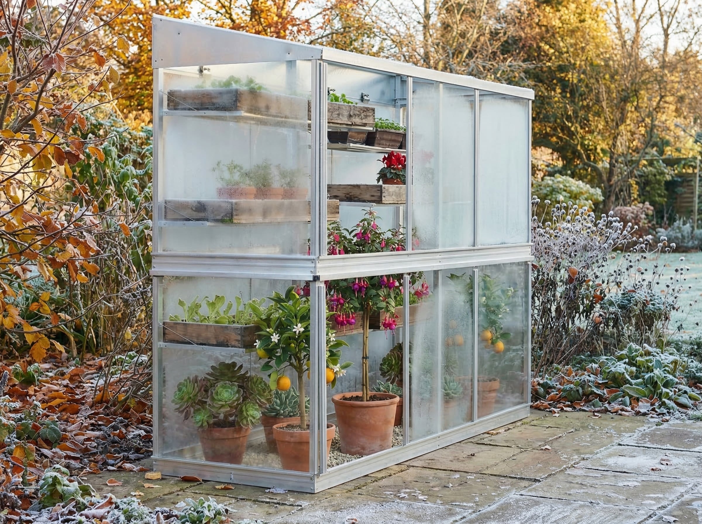 SBG 6ft Growhouse in late Autumn