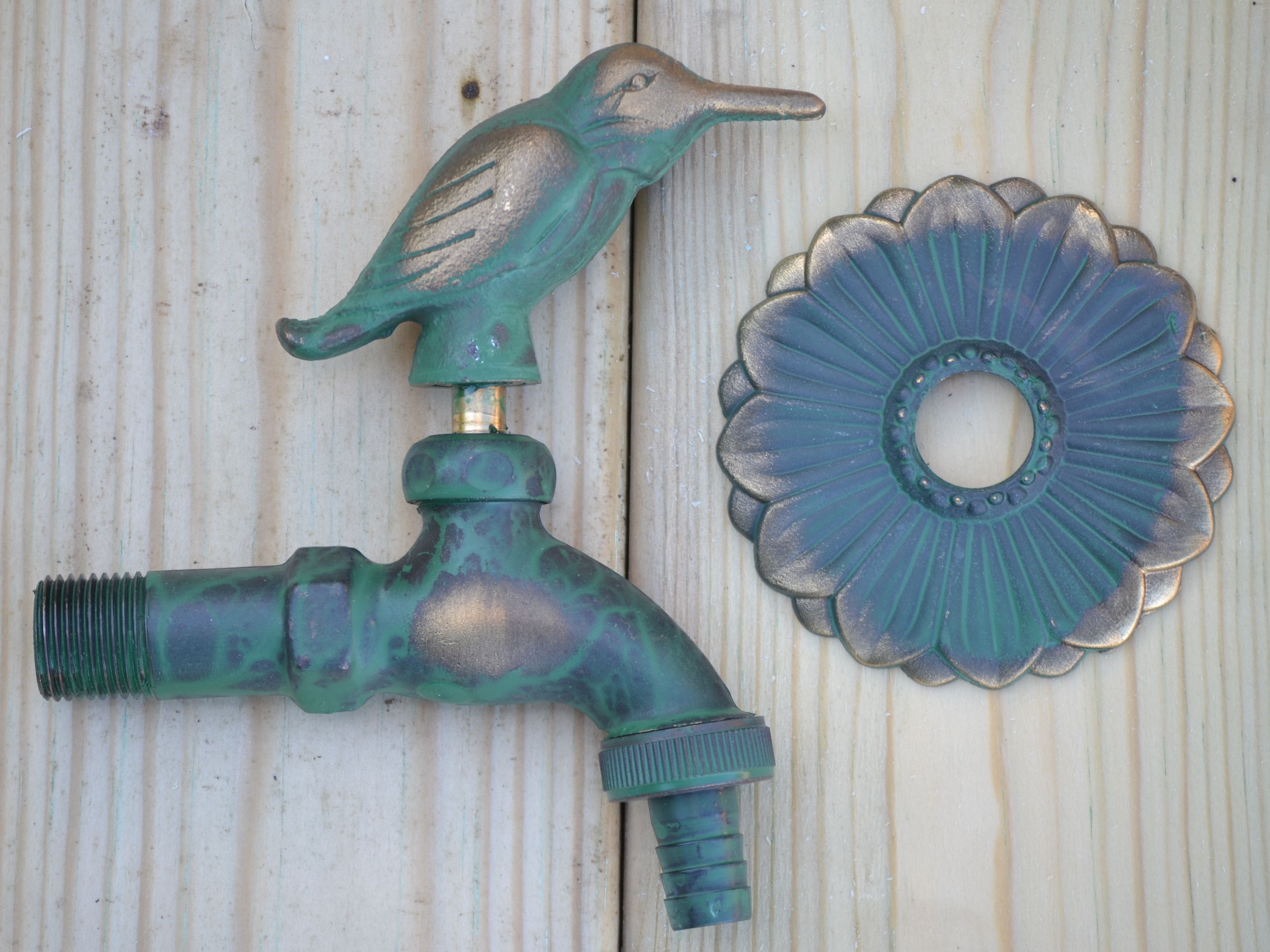 Kingfisher ornamental garden tap (green) Access Garden Products
