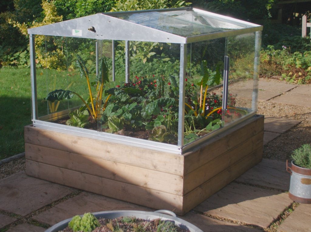 Raised bed cold frame