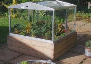 Raised bed cold frame