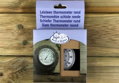 SECONDS – Small Round Slate Thermometer
