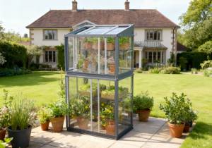 TG4 City Growhouse in a garden