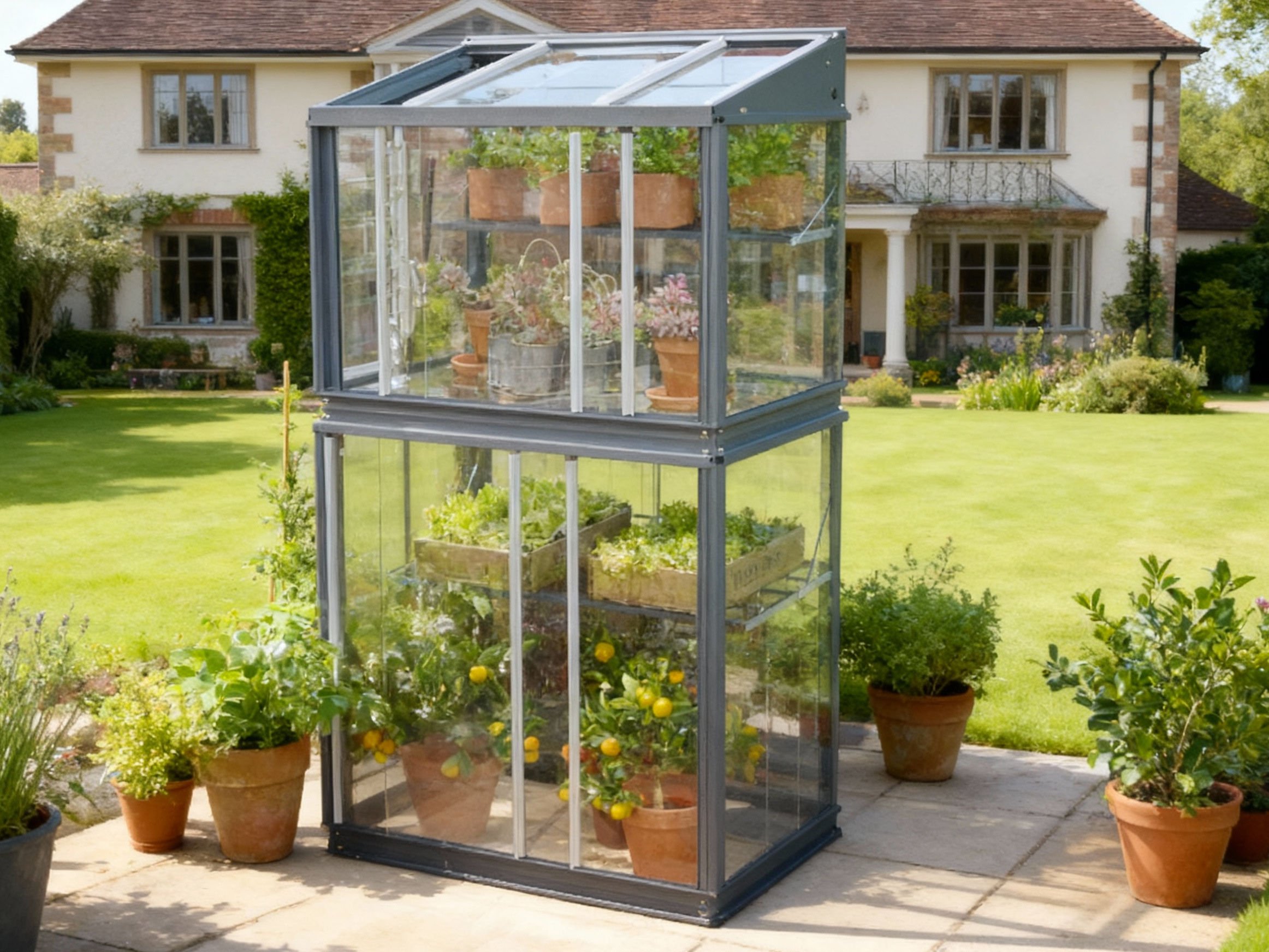 TG4 City Growhouse in garden