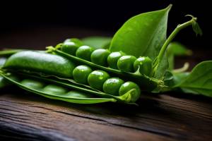 Harvesting peas from your garden