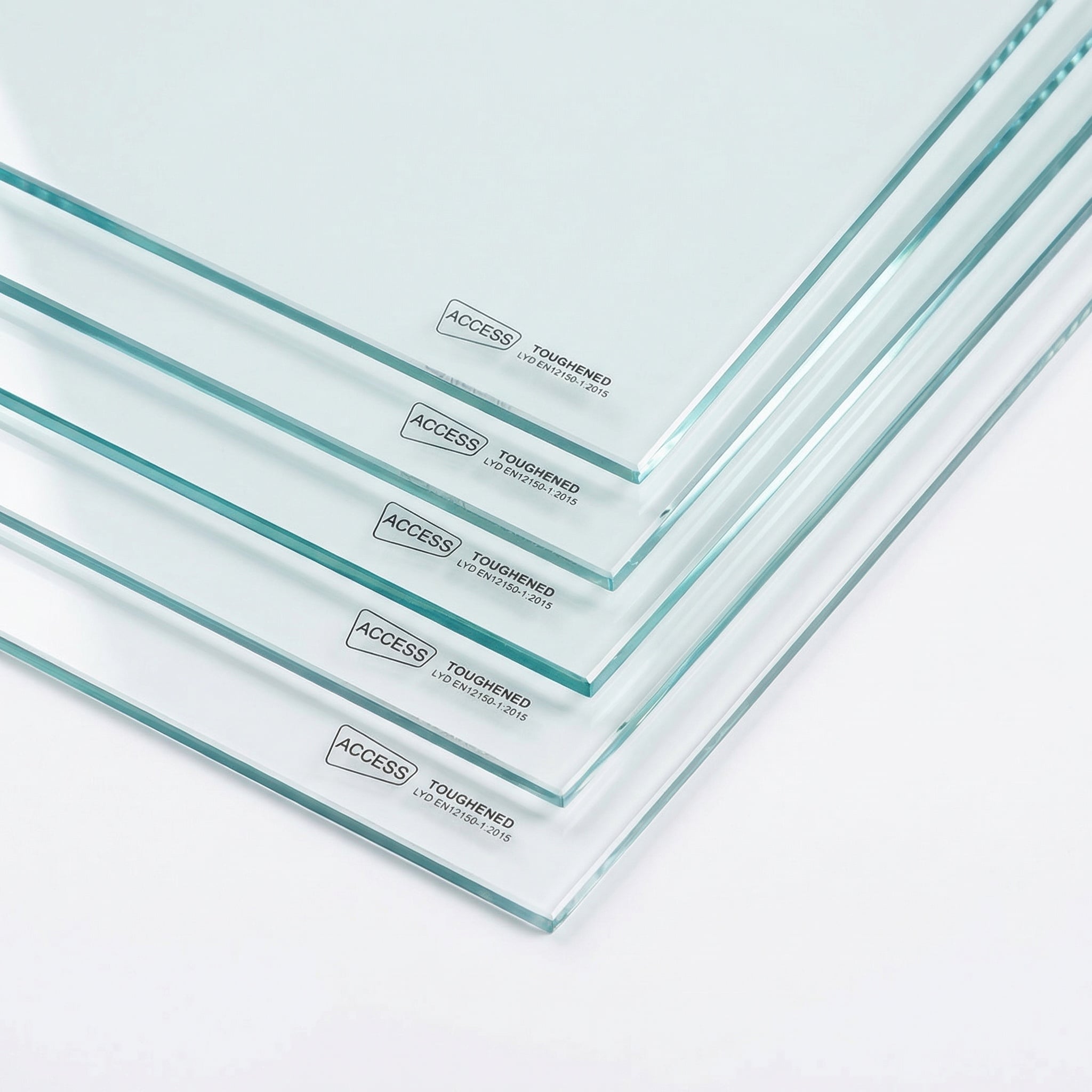 3mm toughened safety glass pack of 5