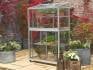 Portable greenhouse on wheels