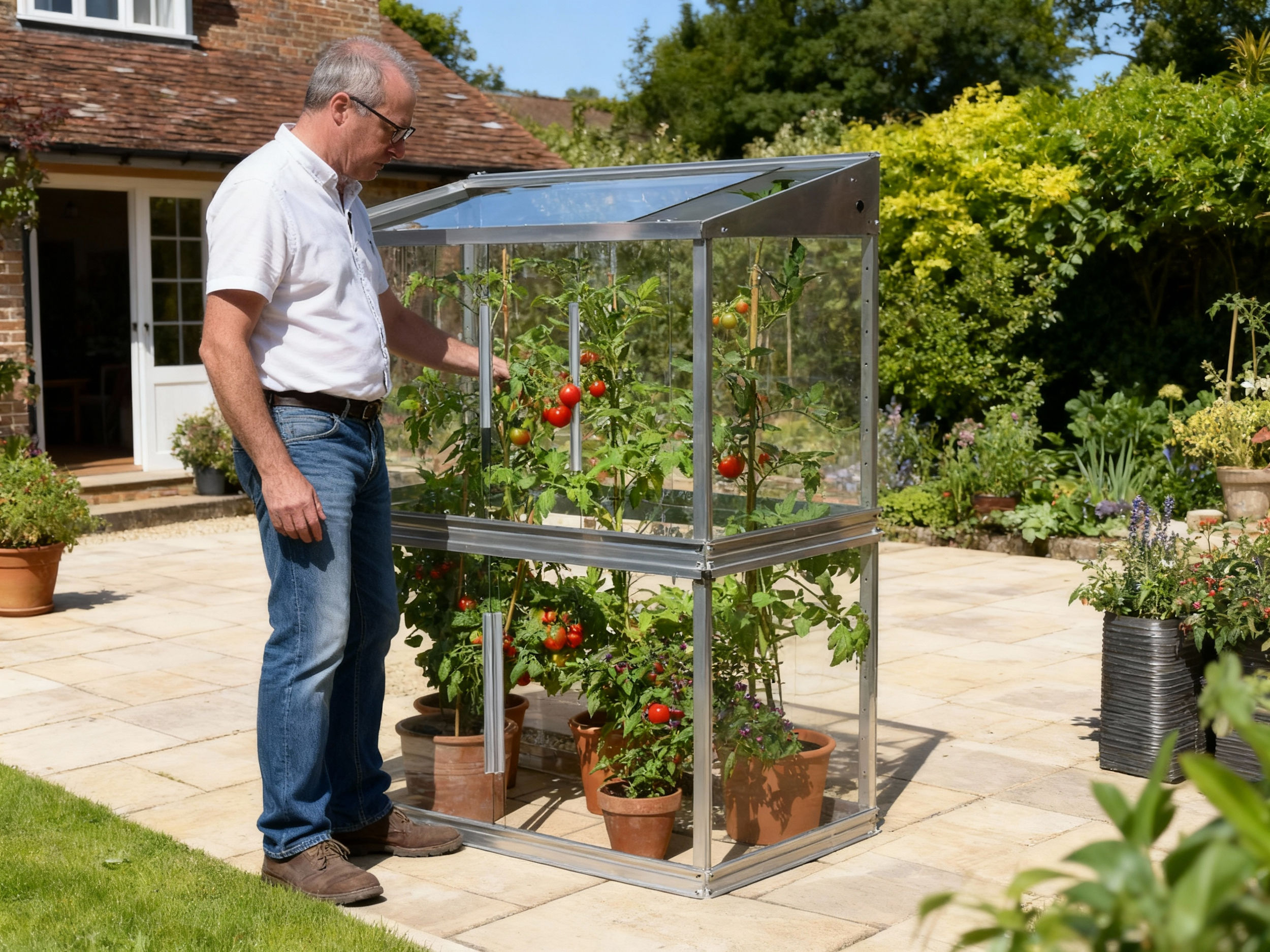 FBGT 4ft x 2ft Tomato House in garden