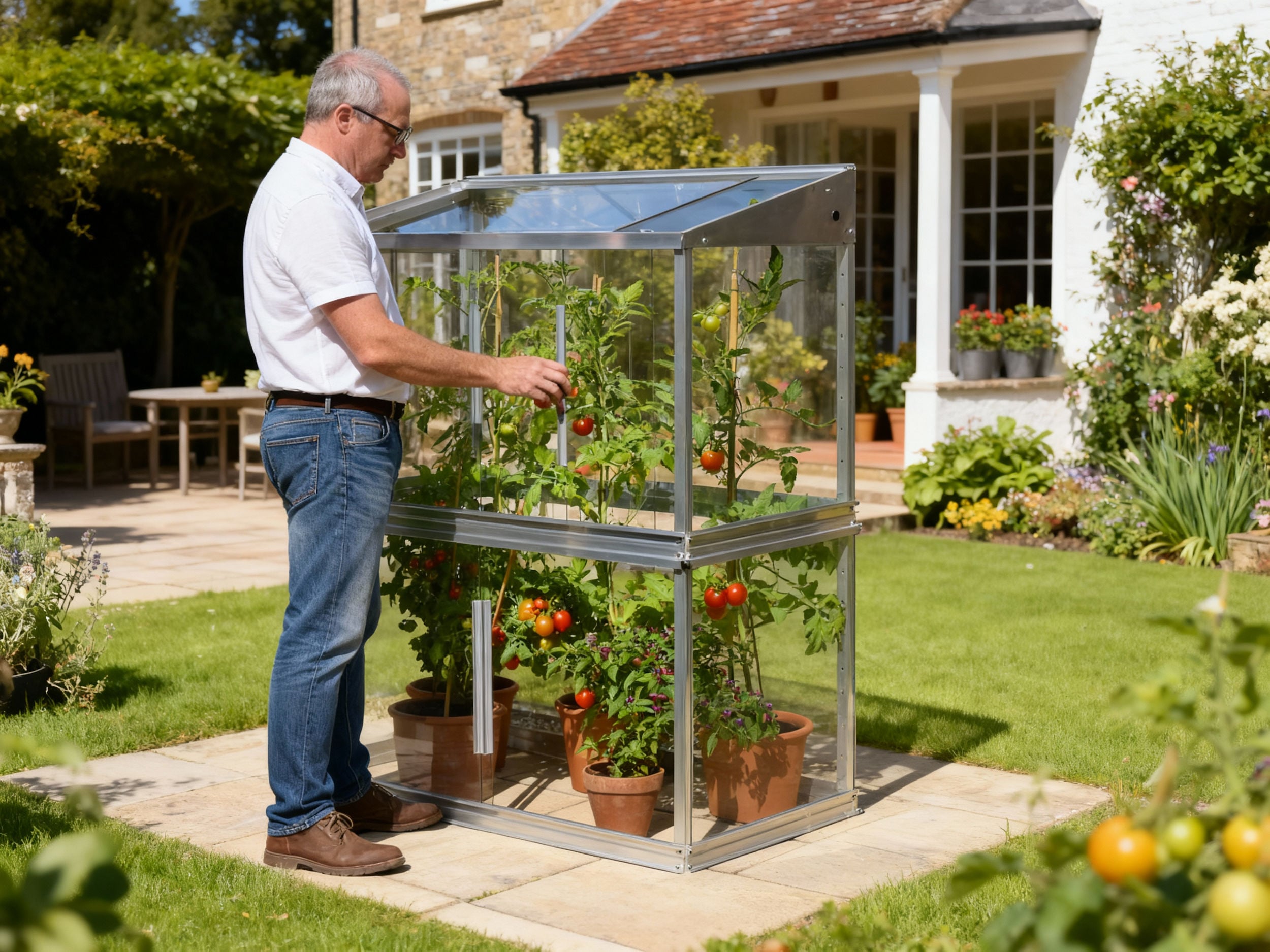 FBGT 4ft x 2ft Tomato House in garden