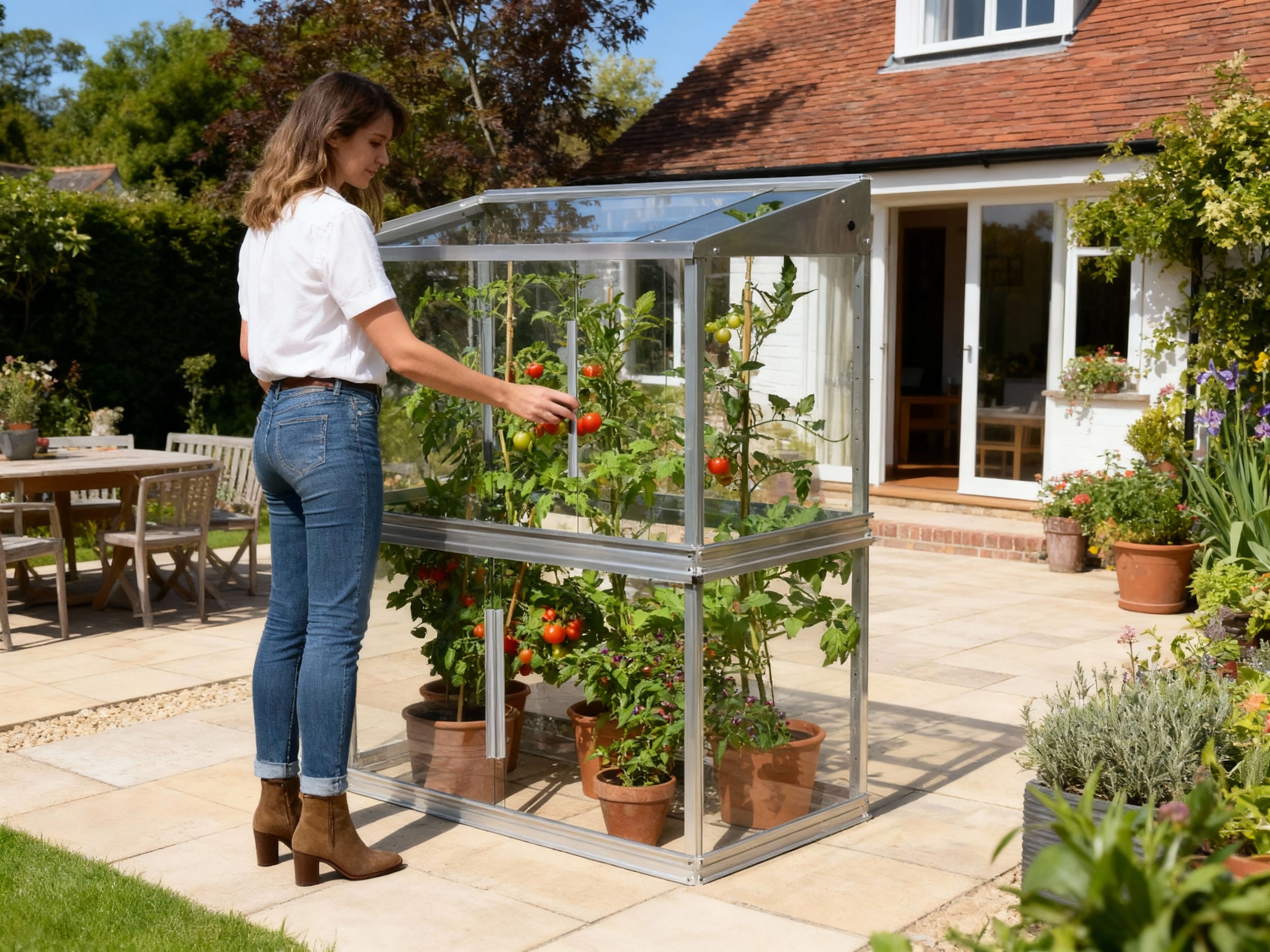 FBGT 4ft x 2ft Tomato House in garden