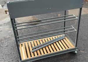 Smokey Grey EX SHOW Portable Greenhouse on Wheels – assembled so collection only