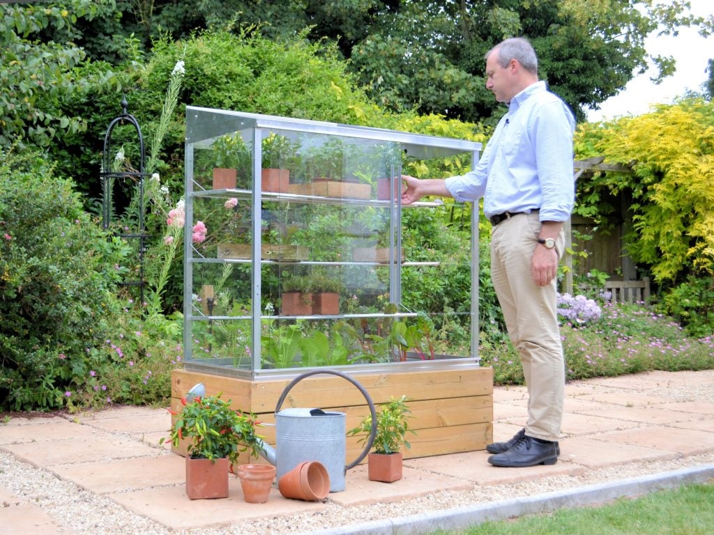 small growhouse designed for an urban garden